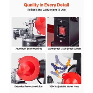 Affûteuse rotative à injection d'eau 370W 3590 tr/min pour 5 lames de scie circulaire - Product Image 6