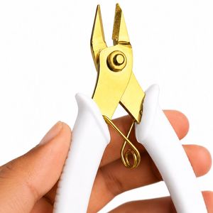 Proveedor confiable, alicates de corte de alta calidad en oro/blanco, ligeros, para la fabricación de joyería, herramienta de corte lateral de 5 pulgadas / Personalizado - Product Image 3