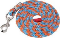 Navy Blue Nylon Lead Rope with Red Stripe and Brass <b>Snap</b> <b>Hook</b> Heavy Duty Horse Rope Lead Rope for Horses Durable Nylon Horse - Product Image 4