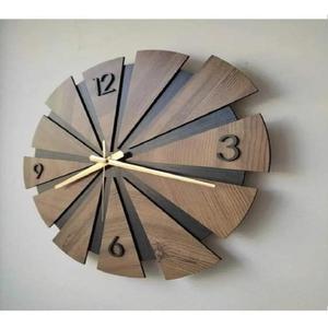 Modern Wooden Wall <b>Clock</b> Minimalist Spiral Design <b>Silent</b> Handmade Wood Home Decor Mechanical Movement Easy to Read. - Product Image 6