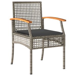 Conjunto de Comedor para Jardín en Gris - Product Image 3