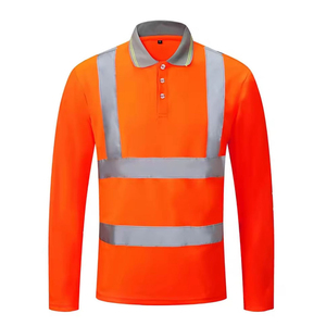 Camisas de Manga Larga de Alta Visibilidad, Resistentes, Transpirables, Reflectantes, Ropa de Trabajo de Seguridad, Camisa de Seguridad para la Construcción - Product Image 3