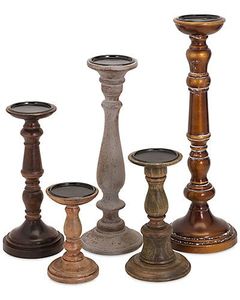 Portavelas artístico de madera, un elemento decorativo distintivo para mesas de boda, fiestas y entornos decorativos. - Product Image 1