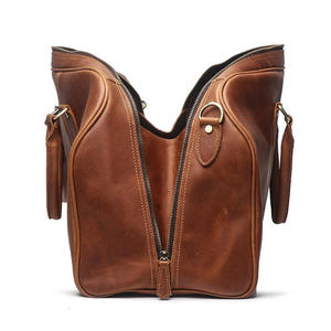 Bolsa de Viaje Unisex Estilo Piel Genuina con Cierre de Cremallera, Ligera, para Exteriores, con Forro de Poliéster Ecológico - Product Image 5