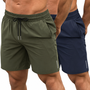 Men's Solid Color Quick Dry <b>Board</b> <b>Shorts</b> With Drawstring Waist And Pockets Casual Fit <b>Short</b> Length - Product Image 1