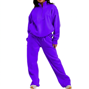 Conjunto Deportivo de Dos Piezas para Mujer, Estilo Urbano, Casual, Transpirable, de Poliéster/Algodón, con Parches Vintage, para Otoño - Product Image 6