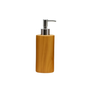 ARTERRA Distributeur de savon moderne en teck écologique durable de luxe, pompe en acier inoxydable, flacon de lotion liquide rechargeable - Product Image 5
