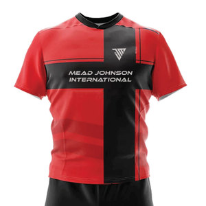 High Quality Printed Rugby Gear Weather Resistant Quick Dry Short Sleeve Rugby Uniforms Custom Team Name for All Seasons For <b>Men</b> - Product Image 3