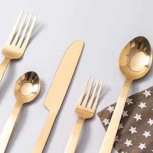 Manufacturer Supplier Best Price Metal Flatware <b>Set</b> for Restaurants Stainless Steel <b>Spoon</b> and <b>Knife</b> Cutlery for Parties - Product Image 4