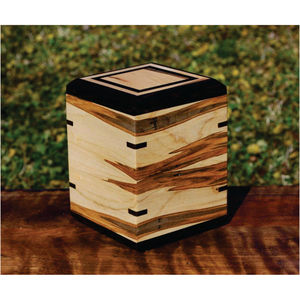 Handmade Wooden Cremation Urn for Human <b>Ashes</b> Adult Large Decorative Memorial Burial Urn <b>Box</b> Natural Wood <b>Pet</b> Loss Keepsake - Product Image 1