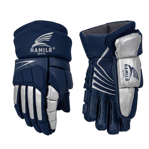 Gants de hockey sur glace à doigts entiers, best-seller, pour entraînement professionnel, nouveau design, équipement de lacrosse pour jeunes, gants de hockey sur glace pour terrain. - Product Image 1
