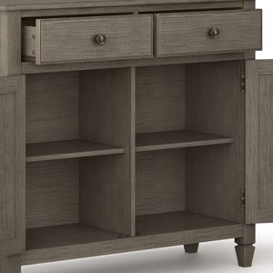 Mobiletto da ingresso grigio Connaught Farmhouse, elegante mobile da soggiorno - Product Image 3
