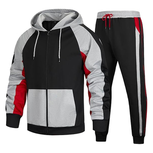 Conjunto Deportivo Informal para Hombre, Sudadera con Capucha de Algodón, Pantalones Deportivos, Pantalones Jogger, Ropa Deportiva para Correr, Estilo para Uso Diario - Product Image 1