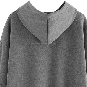 High Quality 100% Polyester <b>Thick</b> Blank Plain Heavyweight No String Oversized Hoodies Unisex Custom Logo Plus Size Men's Hoodies - Product Image 6