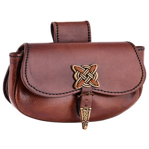 Bolso de Hombro de Cuero Medieval Vintage, Bolso Utilitario de Cuero Rústico Medieval para Disfraces Históricos - Product Image 2