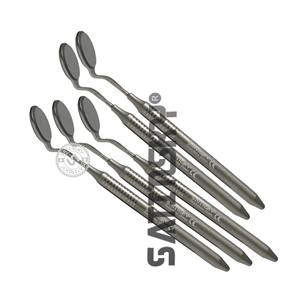 12 espejos bucales arcoíris # 5 Instrumentos Dentales Manuales con Mango de Acero Inoxidable, Certificados por la CE, para Limpieza Bucal y Relleno Dental - Product Image 4