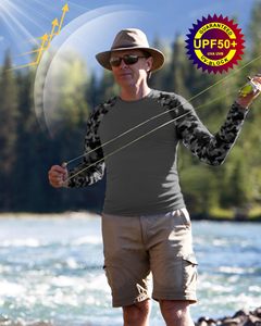 Camisetas de Pesca de Alto Rendimiento para Exteriores, Manga Larga, con Capucha, UPF 50+, Secado Rápido, Protección UV, Refrigeración, Sublimación Personalizada - Product Image 4