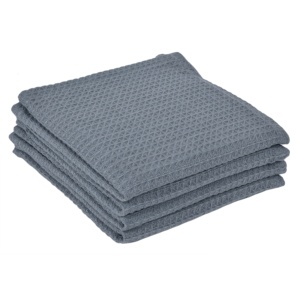 100% coton gaufré Style Premium torchons à absorption rapide sec écologique réutilisable Beige DinnerNapkin de l'Inde premier exportateur - Product Image 4