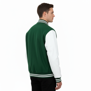 Chaqueta Bomber Varsity para Hombre, Tejido de Algodón y Lana de Primera Calidad, Cálida, Cómoda y Duradera, Ropa de Invierno, Moda Casual Urbana - Product Image 3