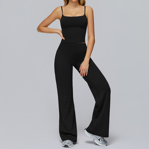 Conjunto Deportivo de Yoga para Mujer, Sujetador Deportivo y Leggings, Dos Piezas, Ropa Deportiva para Gimnasio y Ejercicio - Product Image 2