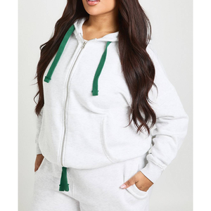 ชุดวอร์มแฟชั่นผ้าฝ้ายซับเหงื่อเอวยางยืดแบบ OEM พร้อมบริการออกแบบโลโก้ปักลายแบบกำหนดเองด้วยเทคนิคการทอผ้า สำหรับเด็กผู้หญิง - Product Image 6