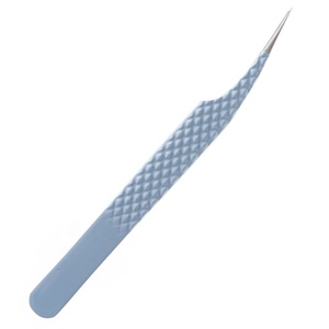 1 pince à épiler en acier inoxydable noir et or pour extensions de cils - Pince à épiler haute densité pour pose et pontage de cils - Product Image 1