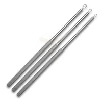 Lot de 6 cure-oreilles professionnels pour le nettoyage des oreilles avec étui en cuir – Kit d'élimination du cérumen en gros