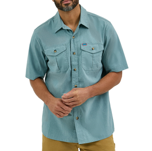 Chemise homme en twill, coupe classique, qualité supérieure, logo personnalisé, manches courtes, 55% coton, 43% polyester, 2% élasthanne, fermeture boutonnée - Product Image 4