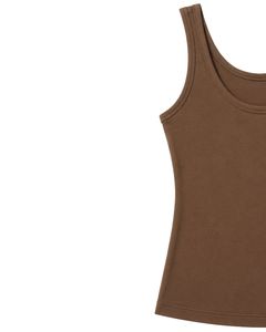 Conjunto de Dos Piezas Personalizado para Mujer, Camiseta sin Mangas Marrón con Pantalones Cortos Teal, Ropa Casual de Verano, Estilo Lounge - Product Image 3