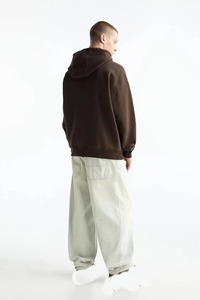 Sweat à capuche homme hiver, molleton doux épais, personnalisable OEM, vente en gros, mode, coupe oversize, couleur unie - Product Image 6