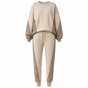 Chándal Deportivo para Mujer, Color Azul Claro y Blanco, con Bloques de Color, 2 en 1, Manga Larga, Cuello con Capucha y Cremallera, Corte Regular, Transpirable, para Invierno - Product Image 5