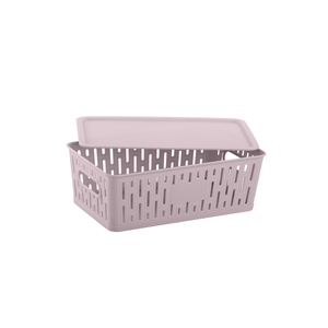 <b>Plastic</b> Brick Net Small <b>basket</b> With Lid - Product Image 2