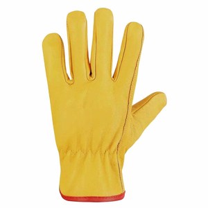 Guantes de Conducción de Cuero de Vaca de Primera Calidad, Protección de Manos para Seguridad Industrial, Resistentes al Calor, Duraderos, Guantes de Jardinería - Product Image 3