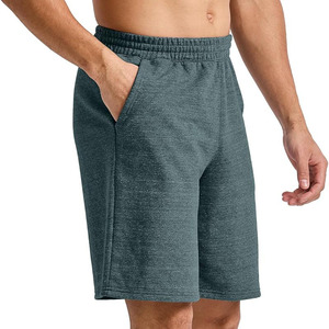 Pantalones Cortos de Diseño Único para Hombre, de Algodón y Poliéster, para Gimnasio, Deporte, Fitness, Cintura Elástica, Color Sólido - Product Image 2