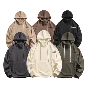 Custom Oversized Plain Cotton Blank Hoodies <b>Mens</b> <b>Pullover</b> Bulk Big Sizes <b>Men's</b> Hoodies and Sweatshirts - Product Image 1