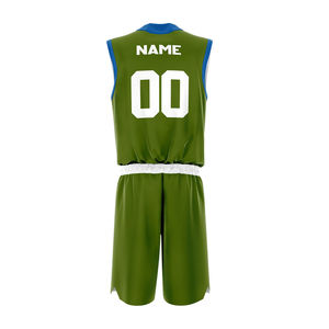 Ensemble d'uniformes de basketball personnalisés par sublimation, respirant et à séchage rapide, maillot et short d'entraînement pour hommes, vêtements de sport d'équipe - Product Image 2