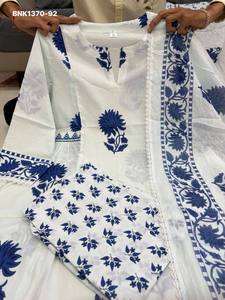 Conjunto de Kurti-Pantalón y Dupatta de Algodón Jaipuri Taj de la Mejor Calidad con Estampado Kalamkari, Fabricante de Surat a Precio de Mayoreo - Product Image 3