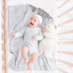 Couvertures pour bébé en coton de haute qualité, gaze 100% coton, couvertures en mousseline pour bébé - Product Image 2