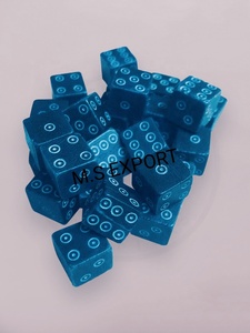 Dés à double œil en os poli, naturels et de haute qualité, étanches, 8MM-12MM, pour jeu de Ludo, artisanat, cadeau d'affaires, Uttar Pradesh - Product Image 3