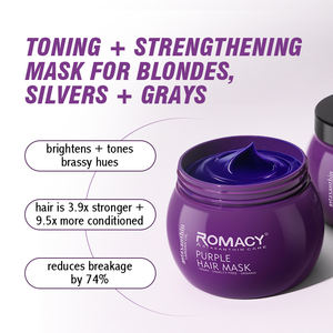 <span class=keywords><strong>Mascarilla</strong></span> <span class=keywords><strong>para</strong></span> <span class=keywords><strong>el</strong></span> <span class=keywords><strong>cabello</strong></span> Romacy amarillo púrpura <span class=keywords><strong>para</strong></span> rubio platino blanqueado plata gris ceniza y latón reparación hidratante <span class=keywords><strong>para</strong></span> <span class=keywords><strong>el</strong></span> <span class=keywords><strong>cabello</strong></span> <span class=keywords><strong>mascarilla</strong></span> <span class=keywords><strong>para</strong></span> <span class=keywords><strong>el</strong></span> <span class=keywords><strong>cabello</strong></span> nutritiva - Product Image 2
