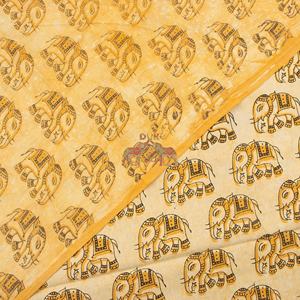 Tela de algodón estampada a mano con diseño de elefantes para ropa infantil y decoración del hogar - Product Image 5