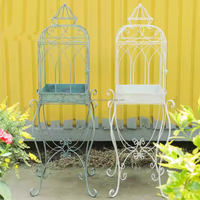 Nouveauté Cage à oiseaux ronde en métal Cage décorative pour la maison, le balcon ou les oiseaux de compagnie