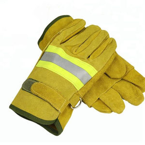 Nouveaux gants de pompier en cuir de haute qualité, fabrication hautement demandée, service OEM, gants de pompier de sécurité. - Product Image 5