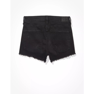 Hot Sell High Quality Women's Straight Denim Shorts <b>Summer</b> Breathable Cotton Casual Ripped 5 Pockets Women's Denim Shorts - Product Image 5