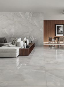 <span class=keywords><strong>Carrelage</strong></span> aspect marbre poli antibactérien grand format 60x60cm 80x80cm |   Carreaux de porcelaine émaillée blanche/grise adhésifs pour villa, salon, hôtel, salle de bain, carreaux de porcelaine haute brillance pour v - Product Image 5