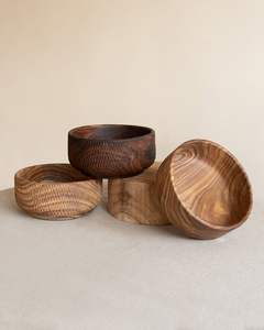 Tazón de Madera Natural Único, Desechable, Ecológico, de Lujo, Clásico, para Ensaladas, Sopas, Arroz, Uso en Cocina y Restaurantes - Product Image 1