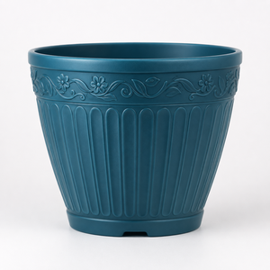 Pot de fleurs de jardin écologique de style traditionnel de ferme, modèle tulipe, couleur lavande, design incurvé # jardinière - Product Image 2