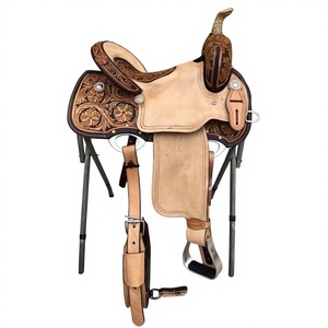 Sillín de Carreras Inglés de Cuero Puro Resistente al Agua, Estilo Europeo Australiano, Ecológico y Sostenible, Alfombras para Caballos - Product Image 2