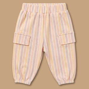 <b>Cot</b> & Candy Printed Organic Short Sleeve Henley T-Shirt with Jogger <b>Set</b> Fruity Fun Baby Clothing - Product Image 4