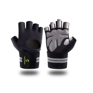 Guantes antideslizantes transpirables para Fitness, guantes deportivos de medio dedo para ciclismo al aire libre, guantes de lujo para levantamiento de pesas - Product Image 5